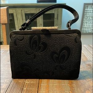 Vintage Mid-Century Garay Evening Black Purse